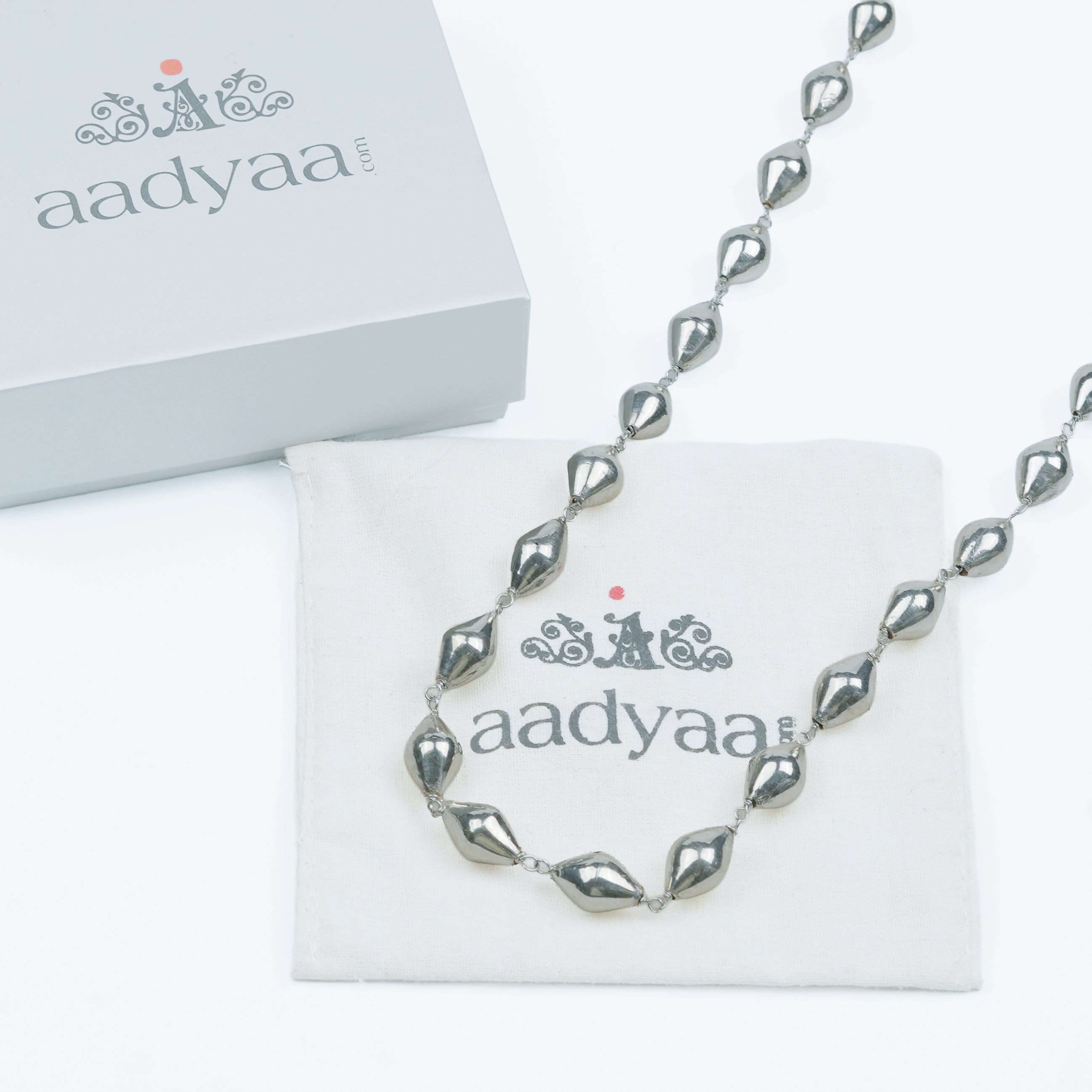Dholki Bead Ganthan Necklace - Long