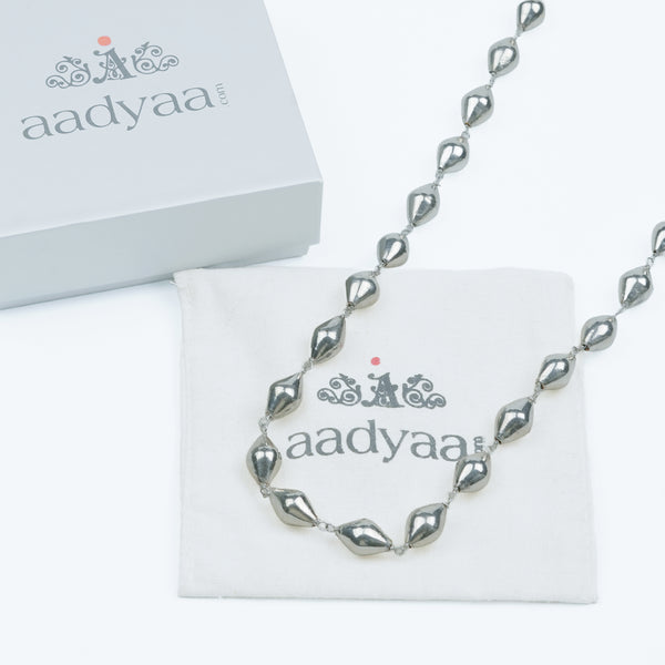 Dholki Bead Ganthan Necklace - Long