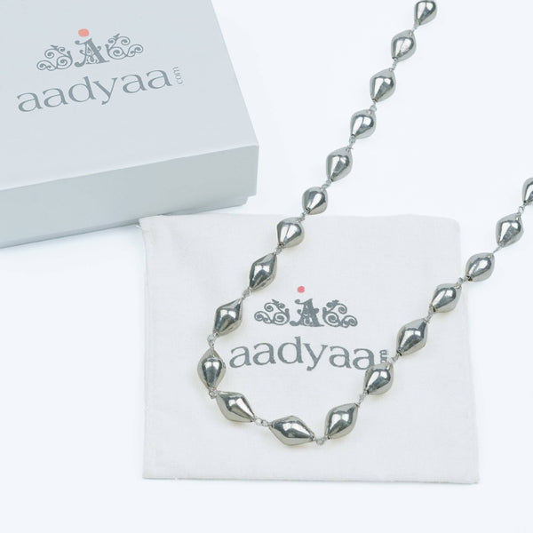 Dholki Bead Ganthan Necklace - Long