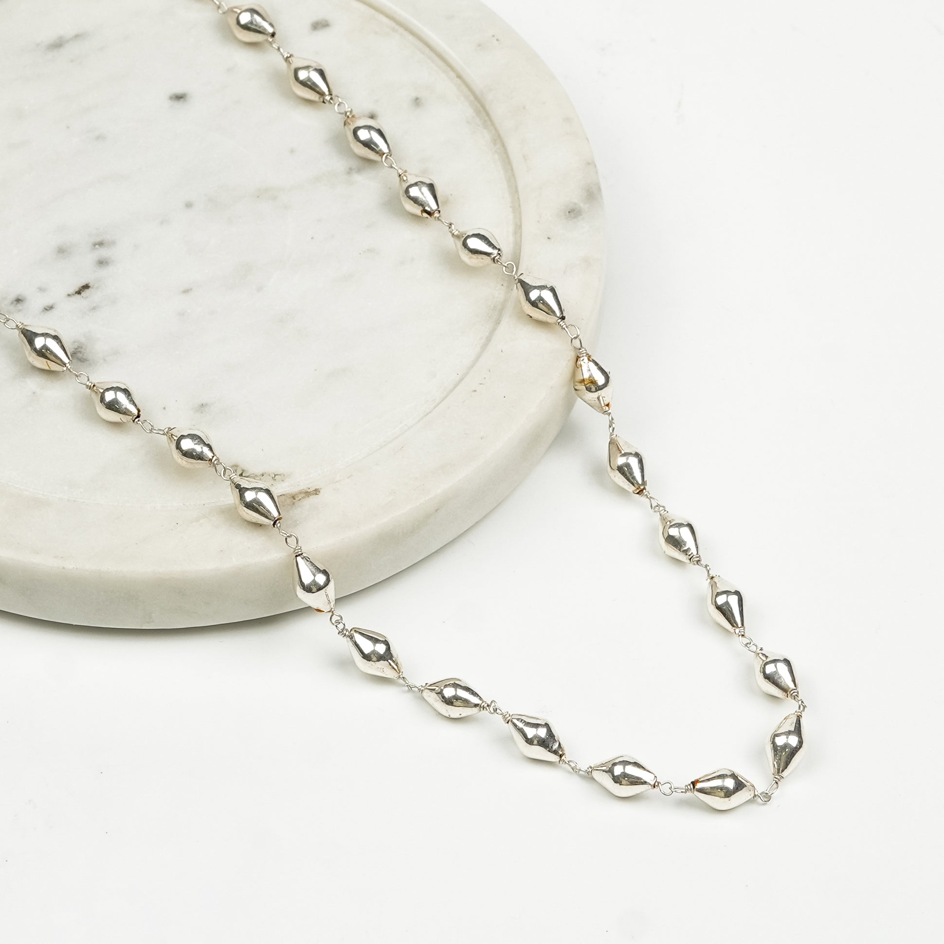Dholki Bead Ganthan Necklace - Short