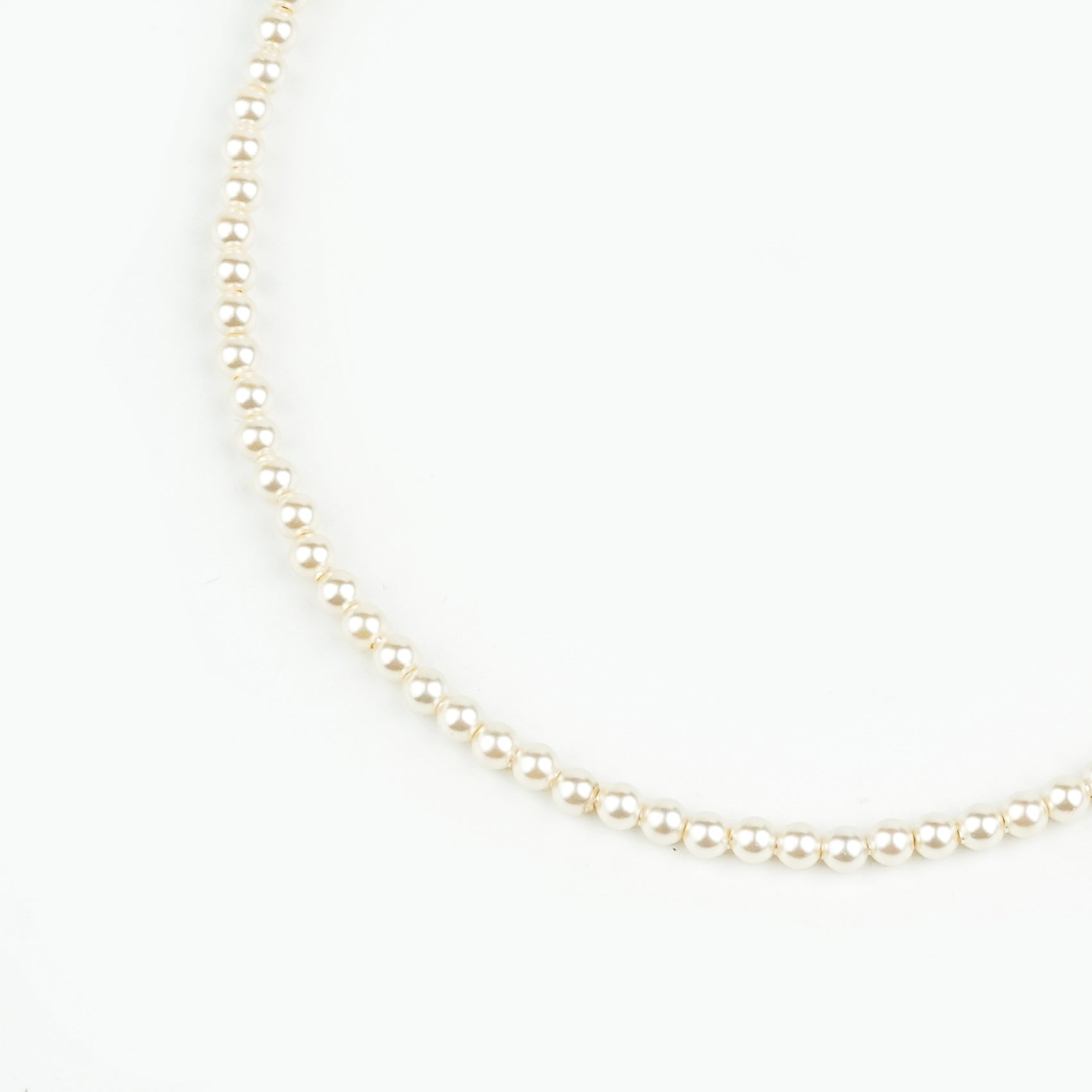 3mm Cream Pearl Anklet (Project Handmade)