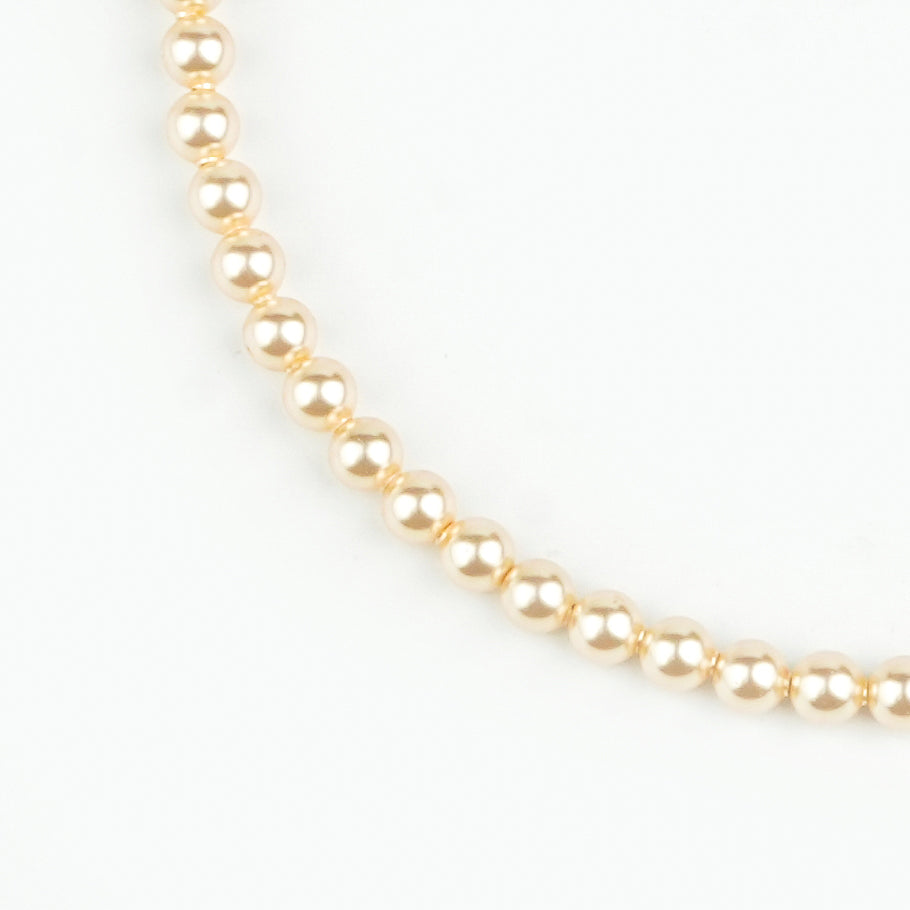 4mm Golden Pearl Anklet (Project Handmade)