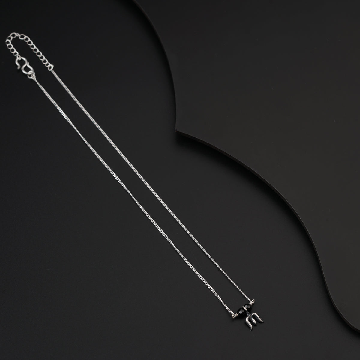 Daily Wear Silver Trishul Mangalsutra