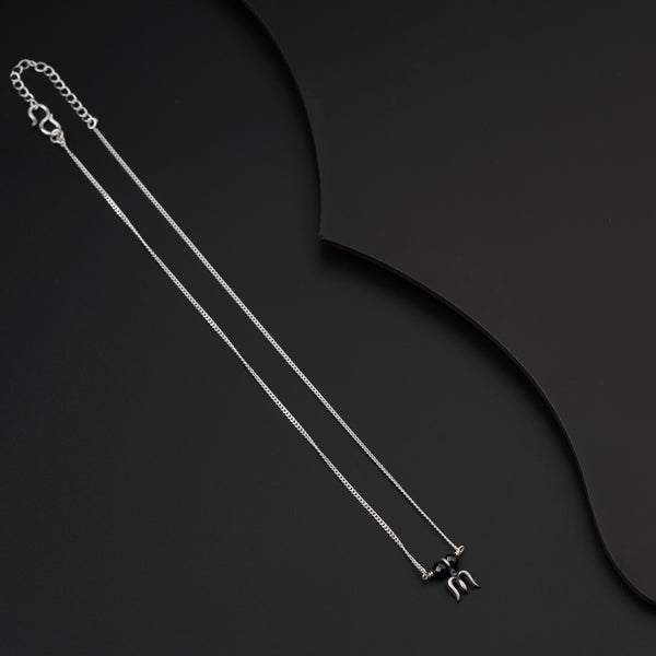Daily Wear Silver Trishul Mangalsutra