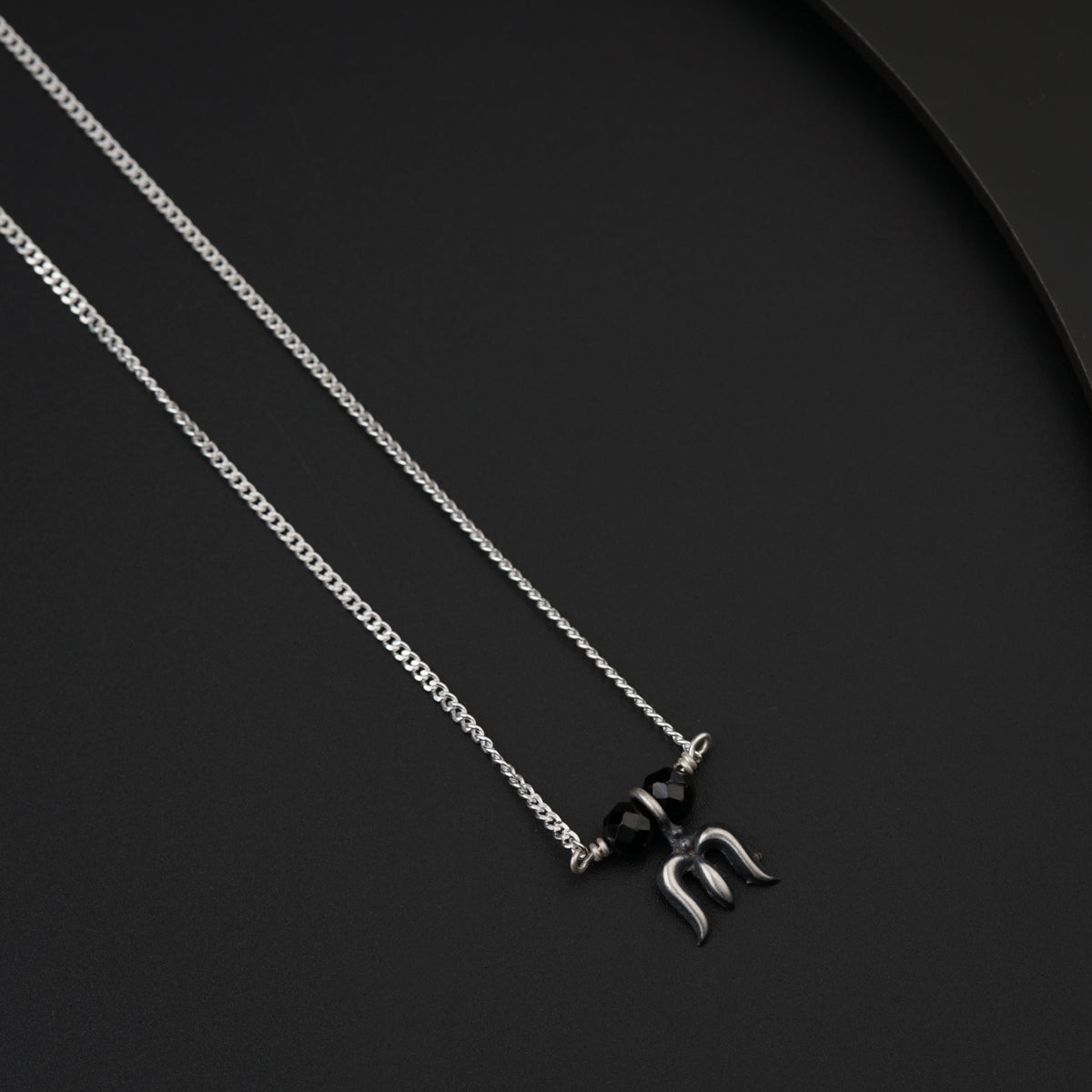 Daily Wear Silver Trishul Mangalsutra