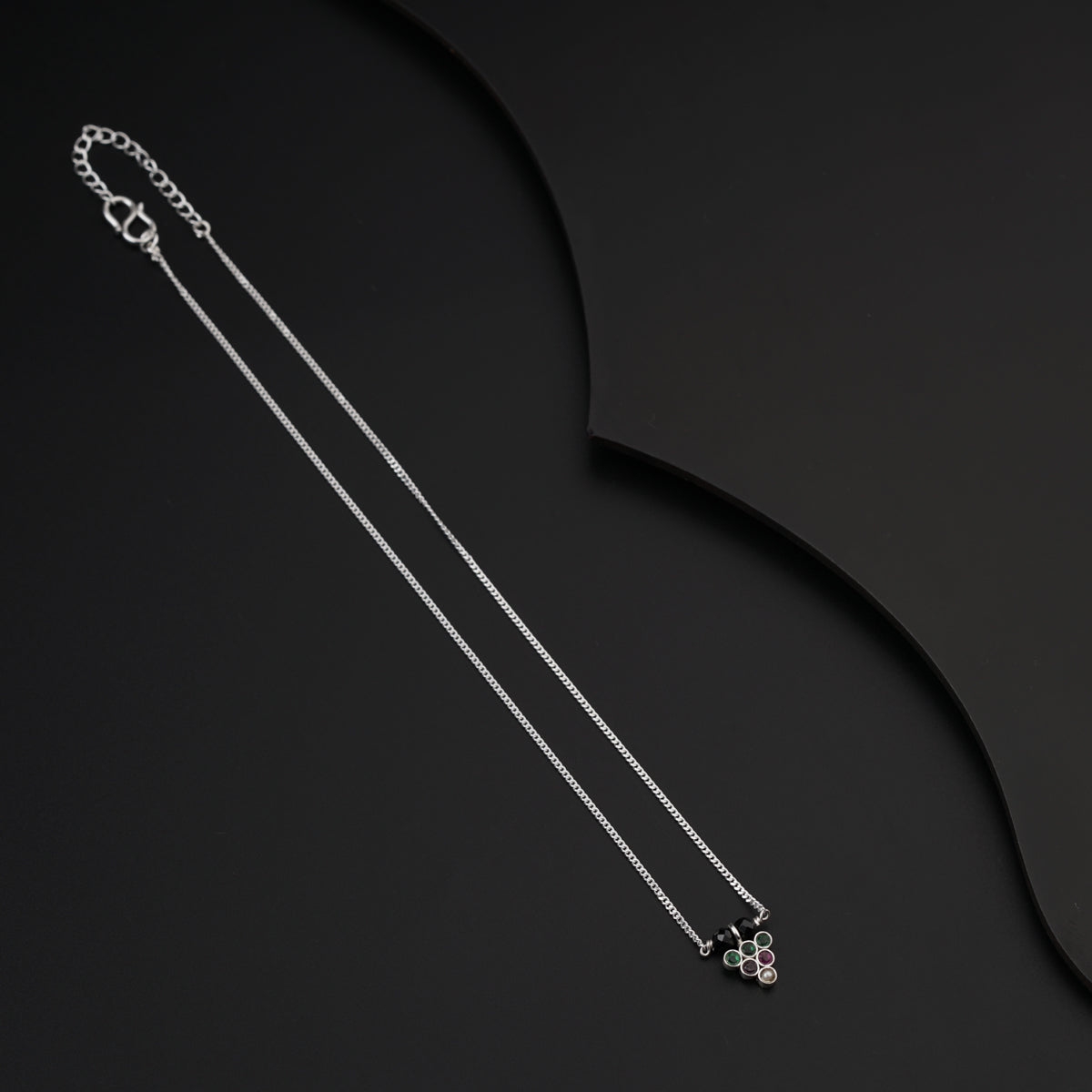 Daily Wear Silver Inverted Triangle Mangalsutra