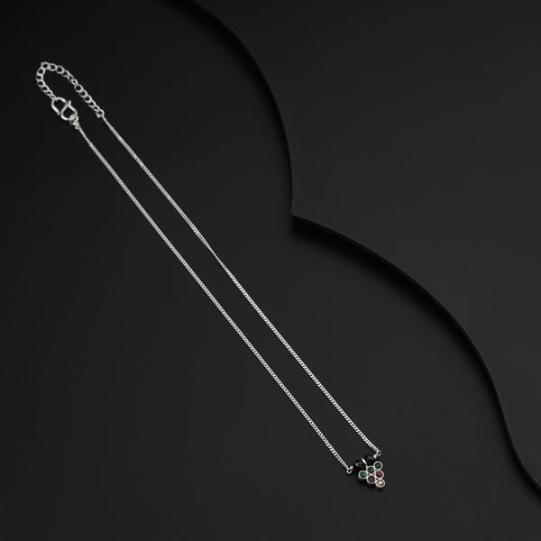 Daily Wear Silver Inverted Triangle Mangalsutra