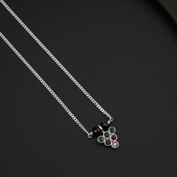 Daily Wear Silver Inverted Triangle Mangalsutra
