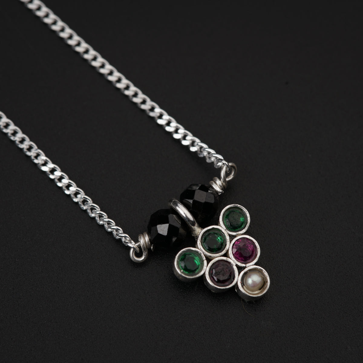 Daily Wear Silver Inverted Triangle Mangalsutra