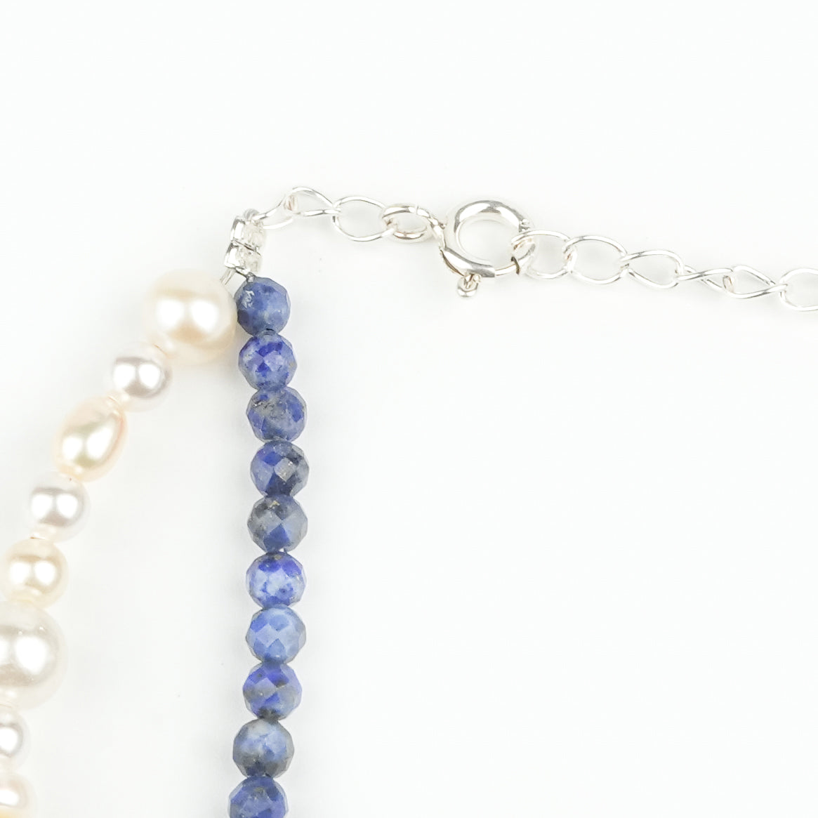 Freshwater Pearl & Lapis Lazuli Anklet (Project Handmade)