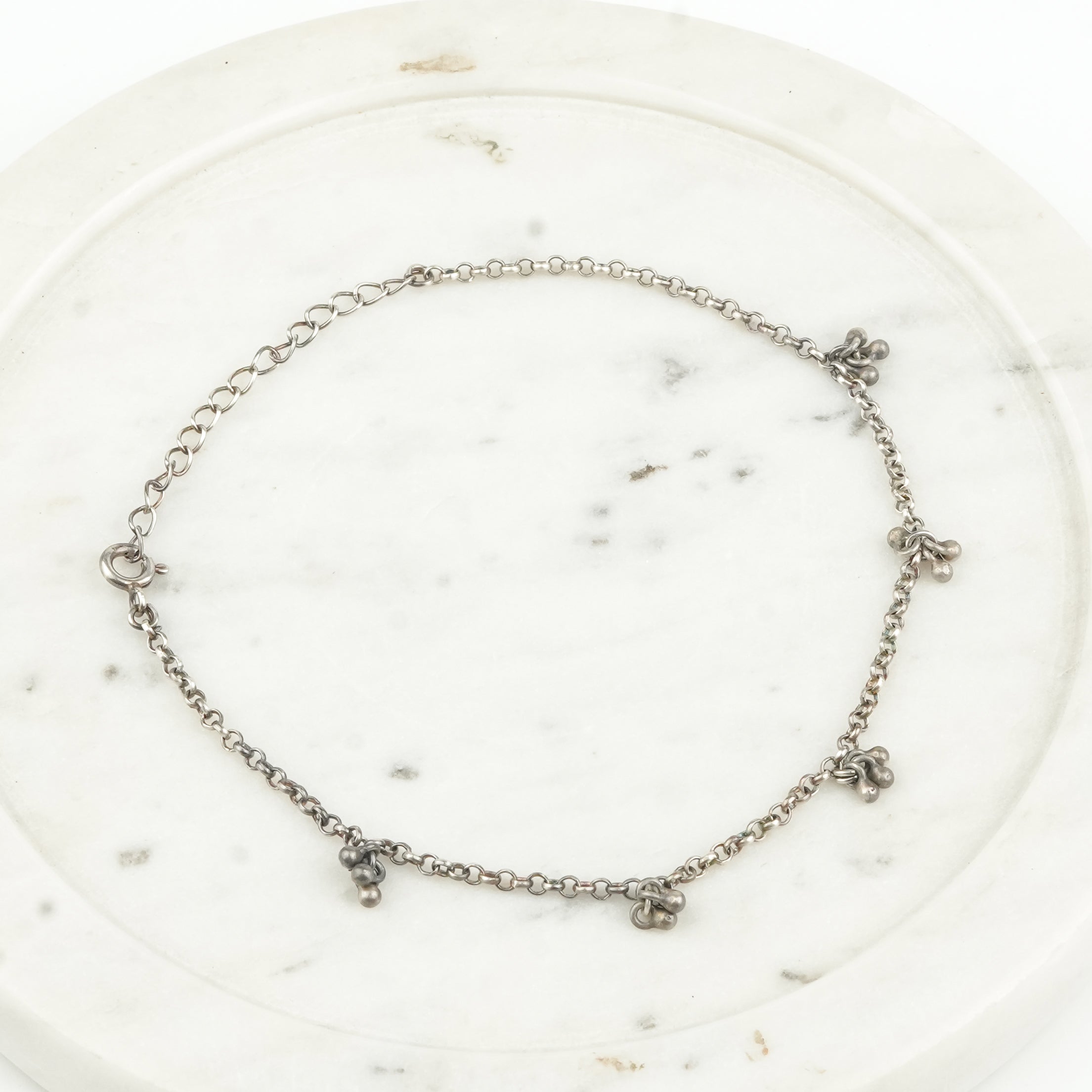 Oxidised Silver Ghungroo bunch Anklet (Project Handmade)