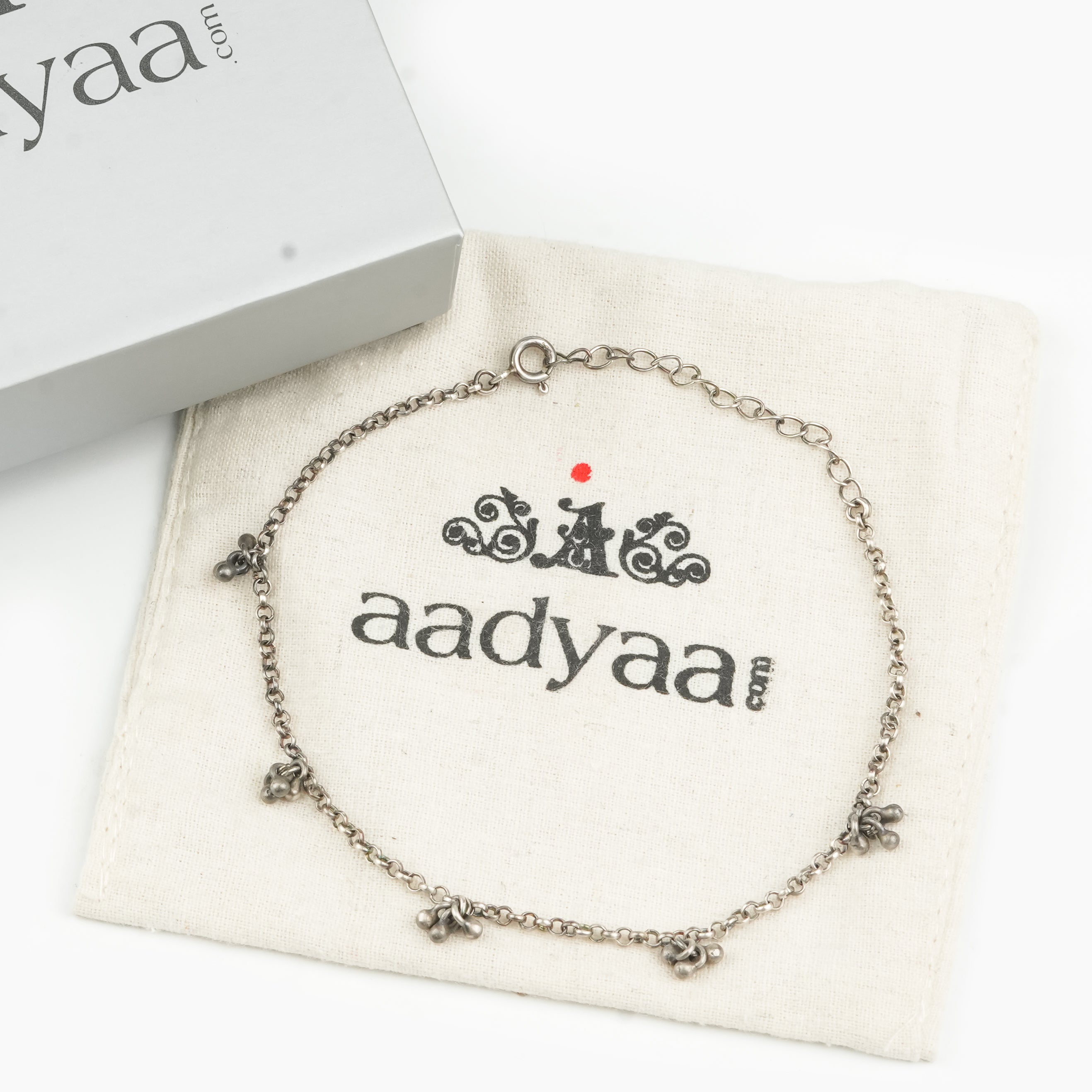 Oxidised Silver Ghungroo bunch Anklet (Project Handmade)