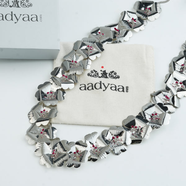 Silver Jaswandi (Hibiscus) Haar – Big