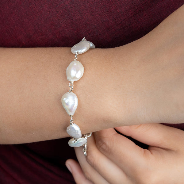 Freshwater Pearl Ganthan Bracelet
