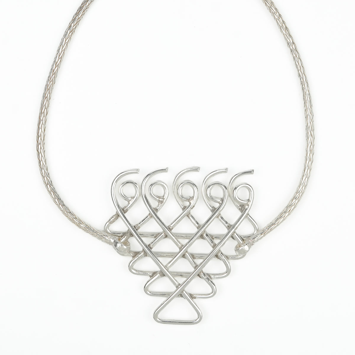 Silver Saraswati Bracelet with Goff