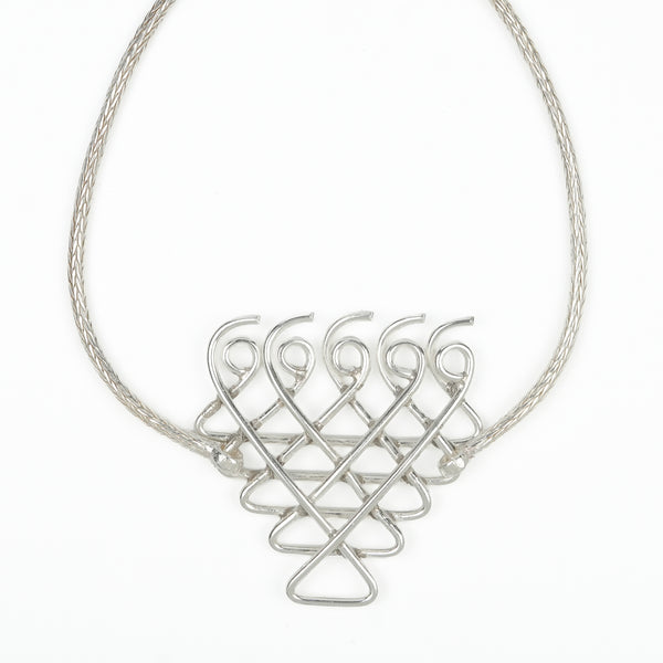 Silver Saraswati Bracelet with Goff