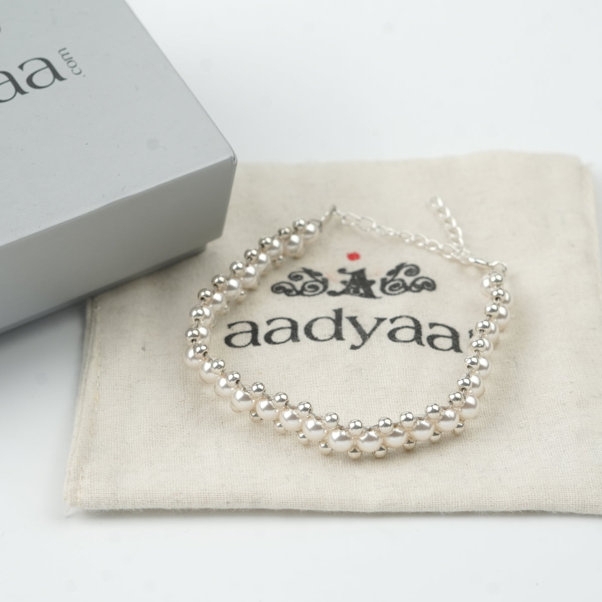 Pearl and Silver Bead Wrapped Bracelet (Project Handmade)