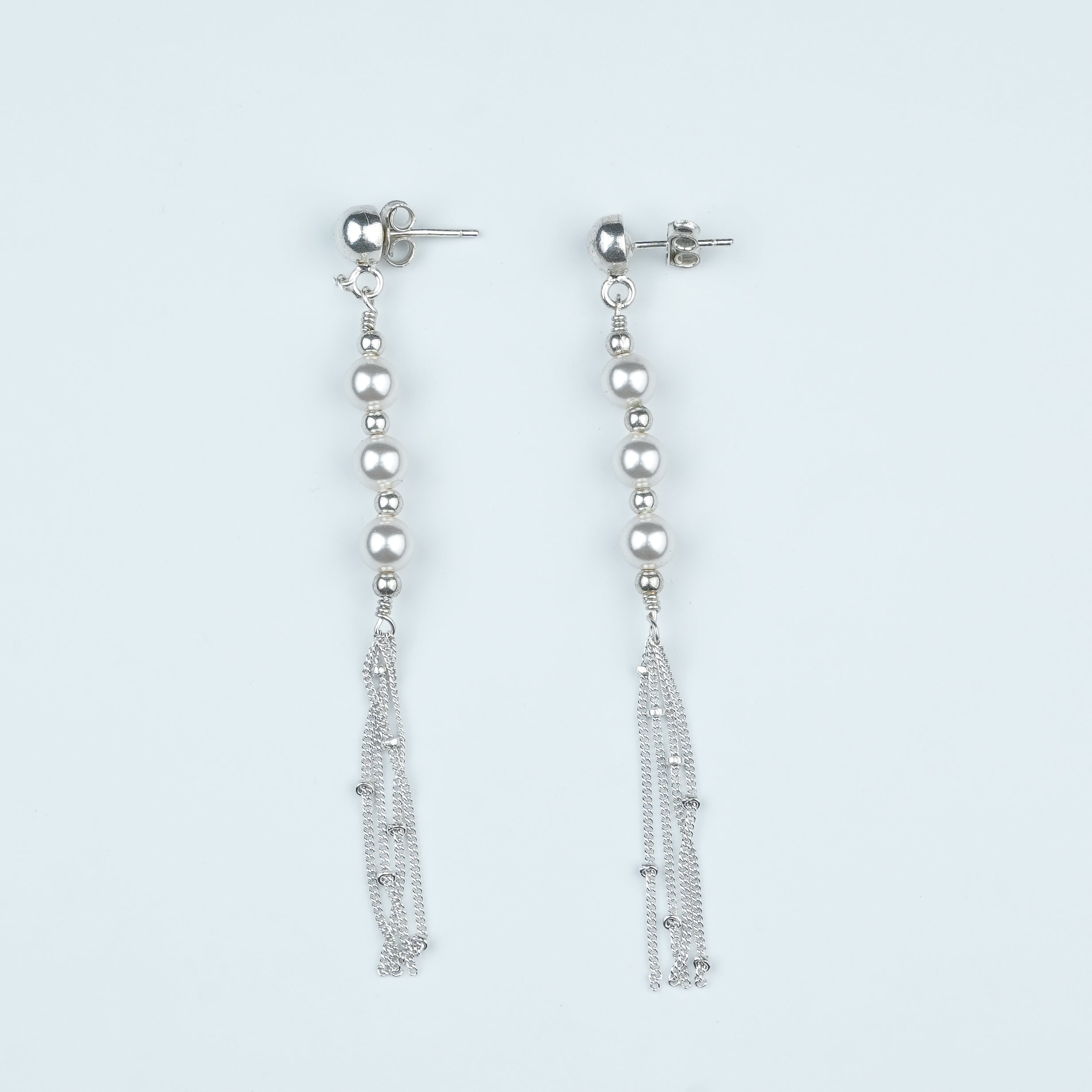Pearl and Chain Earring (Project Handmade)