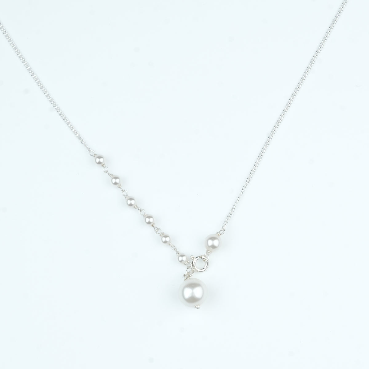 Front Clasp Pearl Necklace (Project Handmade)