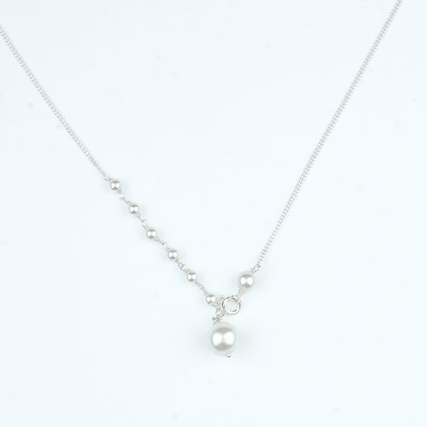 Front Clasp Pearl Necklace (Project Handmade)