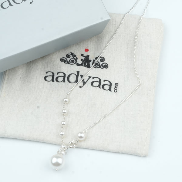 Front Clasp Pearl Necklace (Project Handmade)