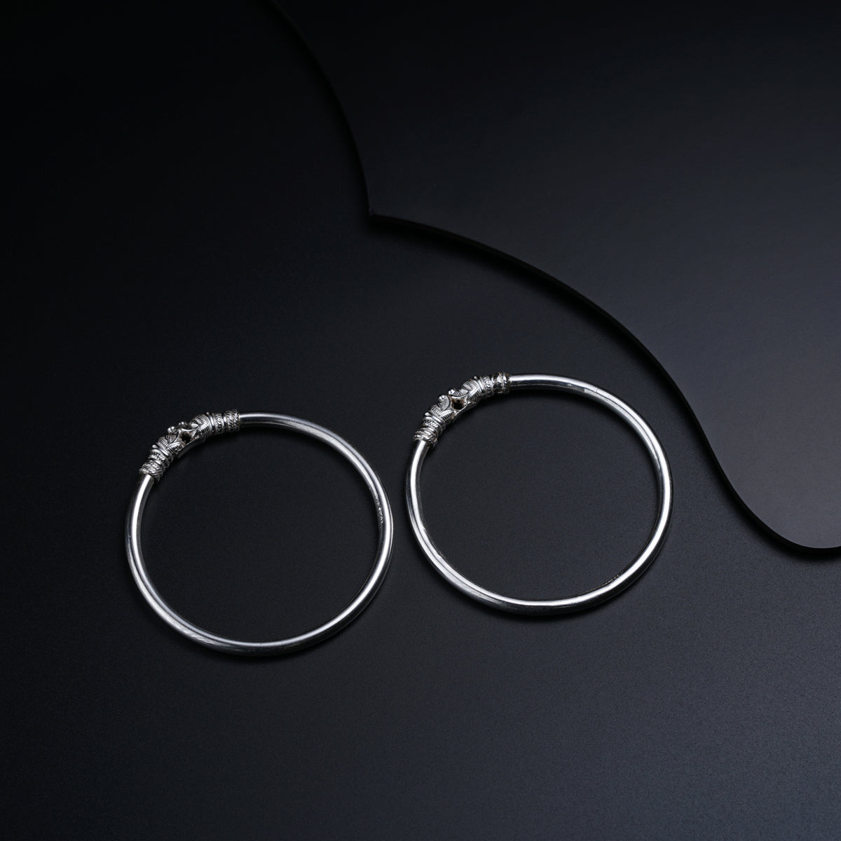 House of Aadyaa Gajmukhi Goth ( Silver bangles )