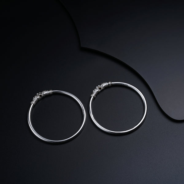 House of Aadyaa Gajmukhi Goth ( Silver bangles )