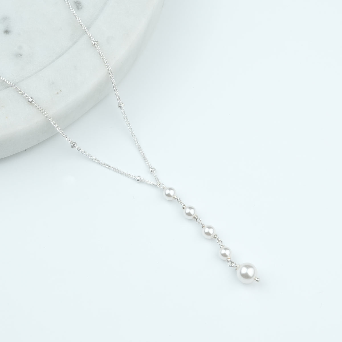 Y Pearl Necklace (Project Handmade)