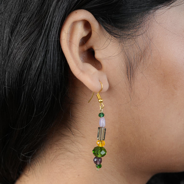 Multicolour Glass Bead Earrings
