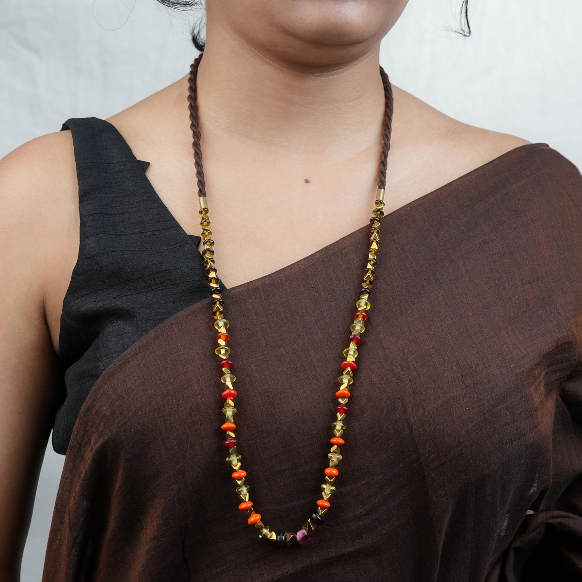 Multicolour Glass Bead Necklace