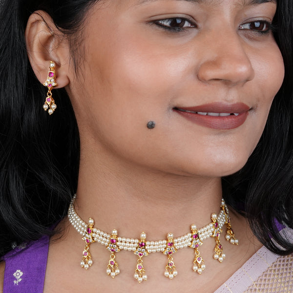 22K Gold Plated Fashion Chinchpeti