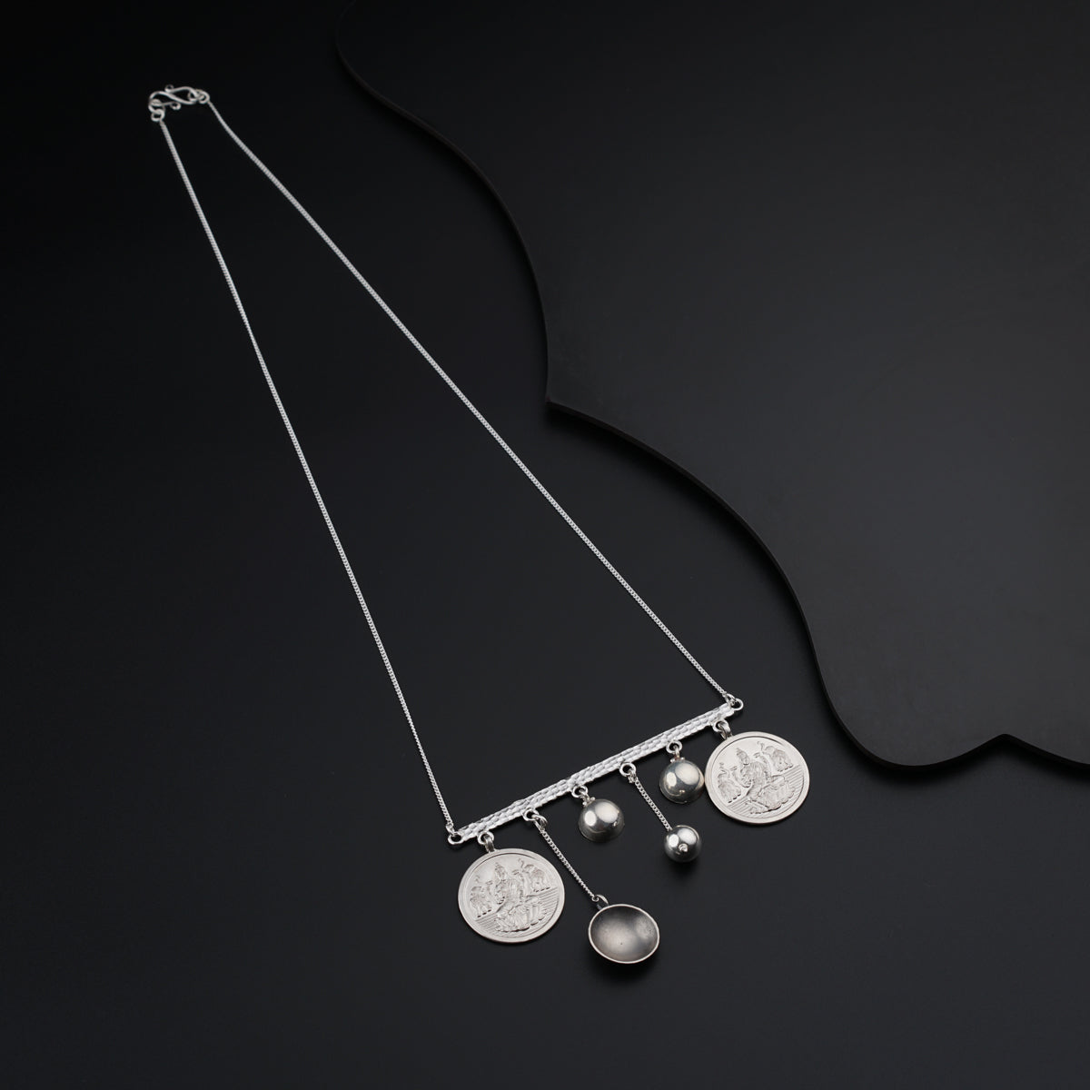 Abstract Silver Necklace