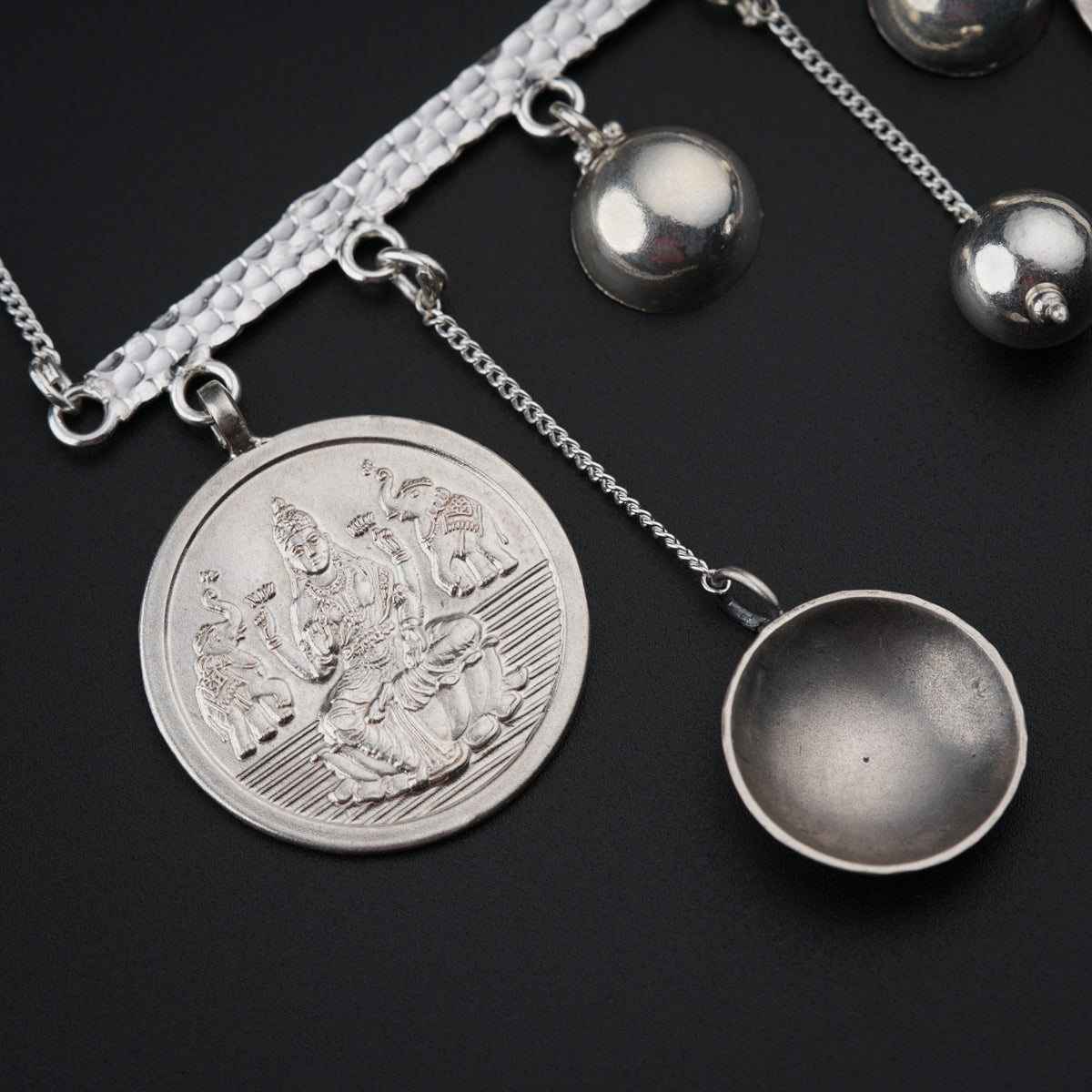 Abstract Silver Necklace