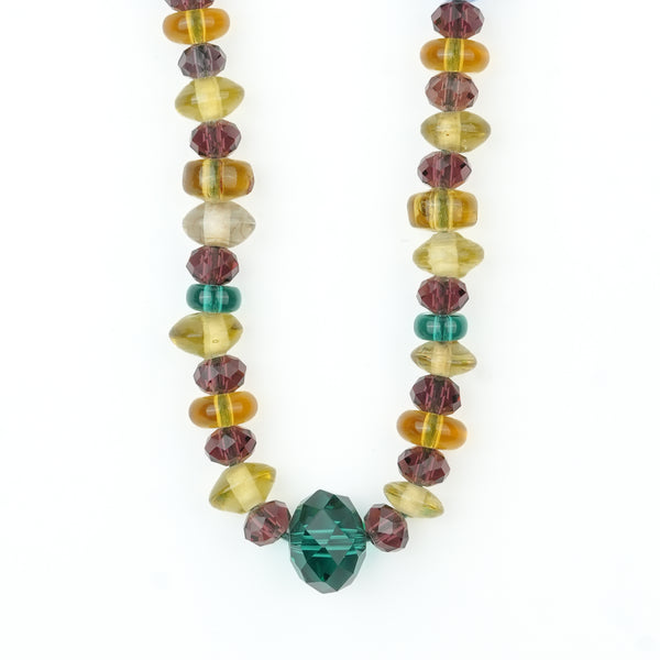 Multicolour Glass Bead Necklace