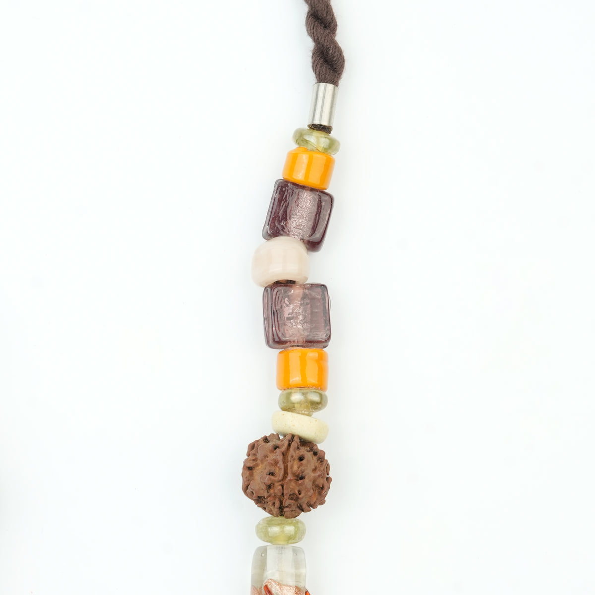Rudraksha and Multicolour Bead Necklace