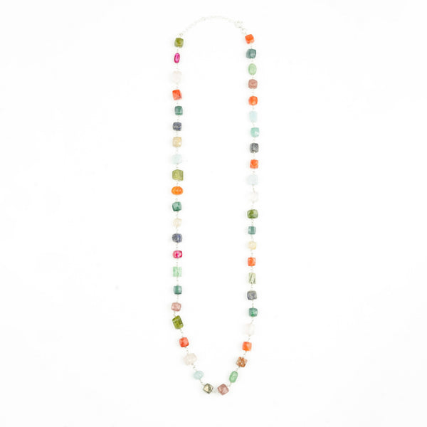 Multicolour Stone Ganthan Necklace – 26 Inches
