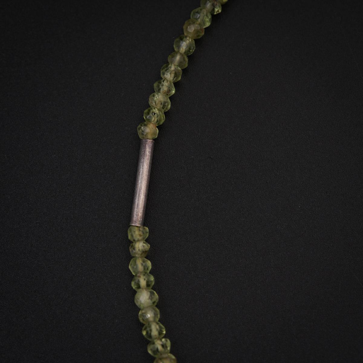 Peridot Silver Anklet