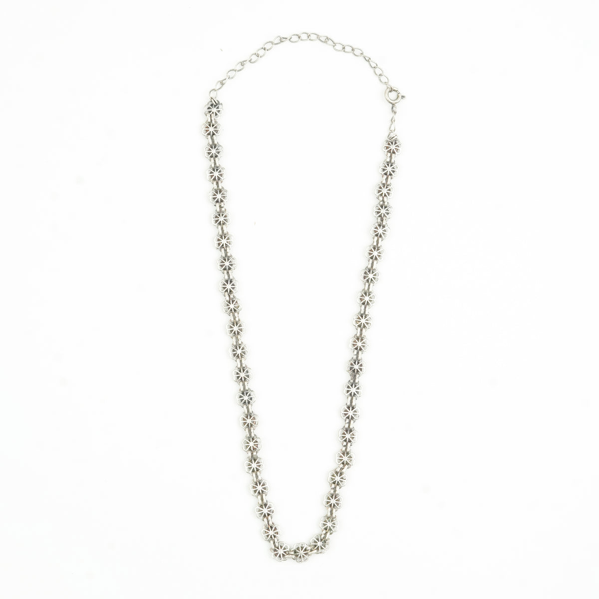 Oxidised Silver Bakul Chokar Necklace