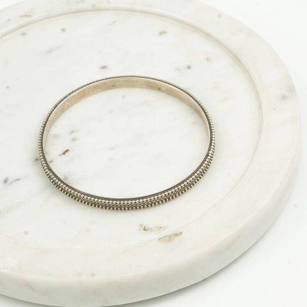 Oxidised Silver Filigree Bangle