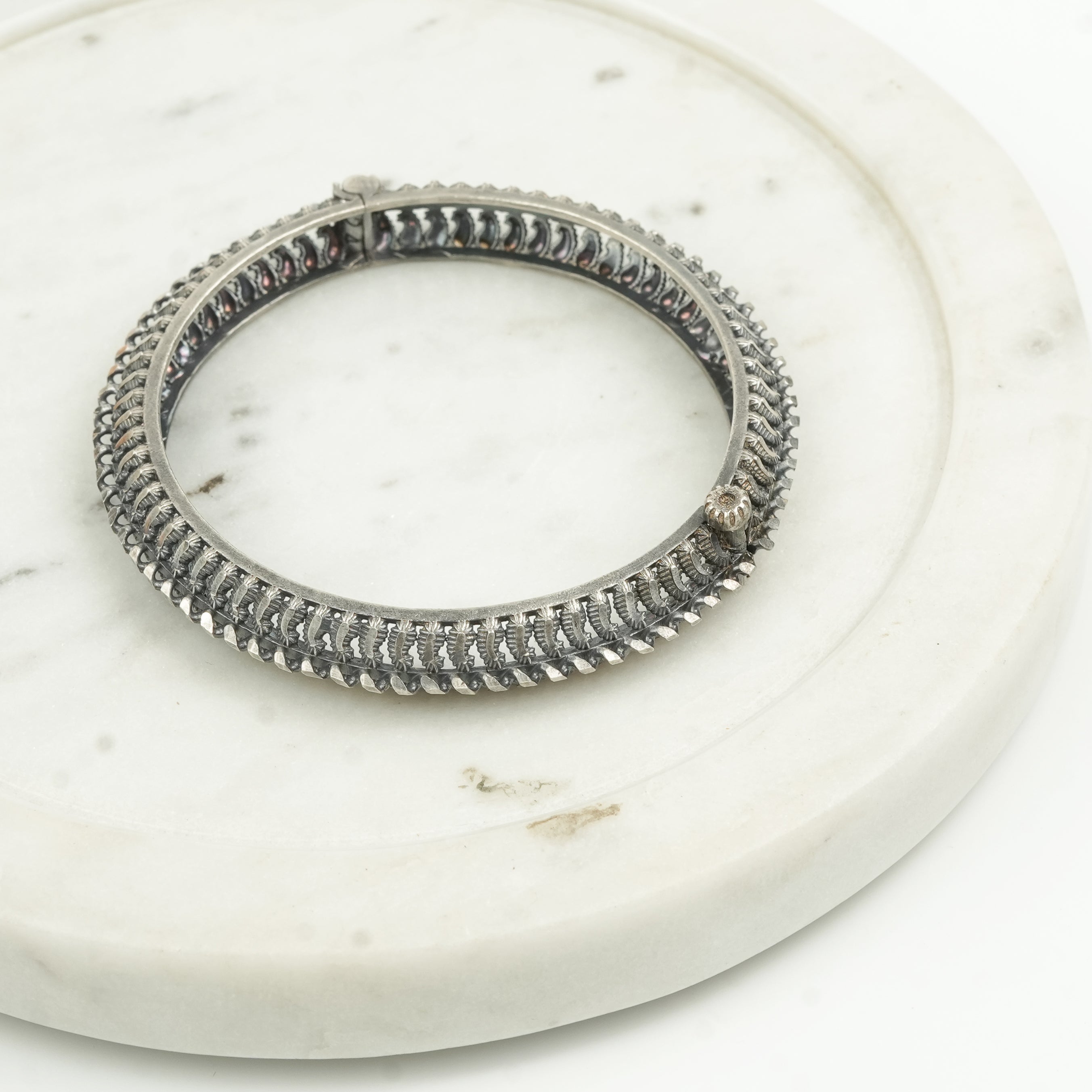 Oxidised Silver Koyari Toda (Single)