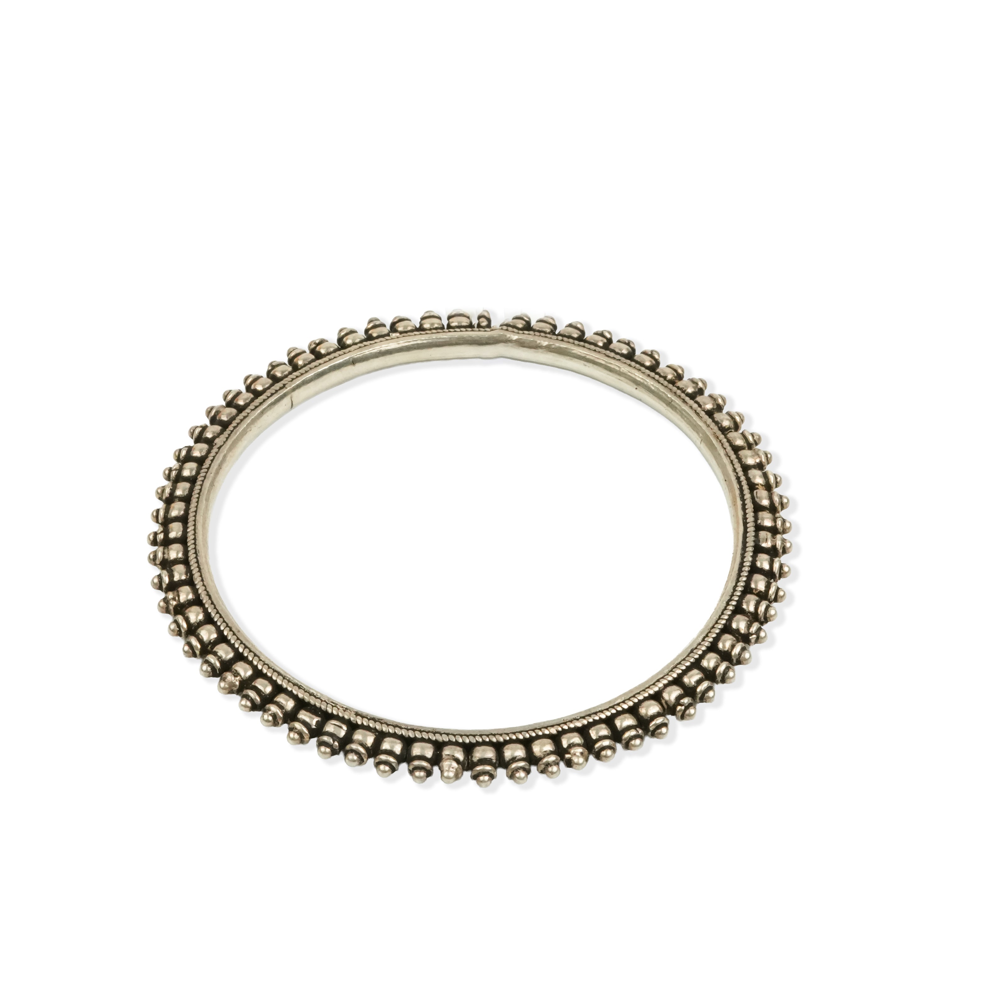 Oxidised Silver Filigree Bangle