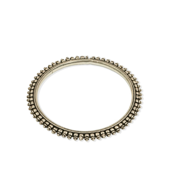 Oxidised Silver Filigree Bangle