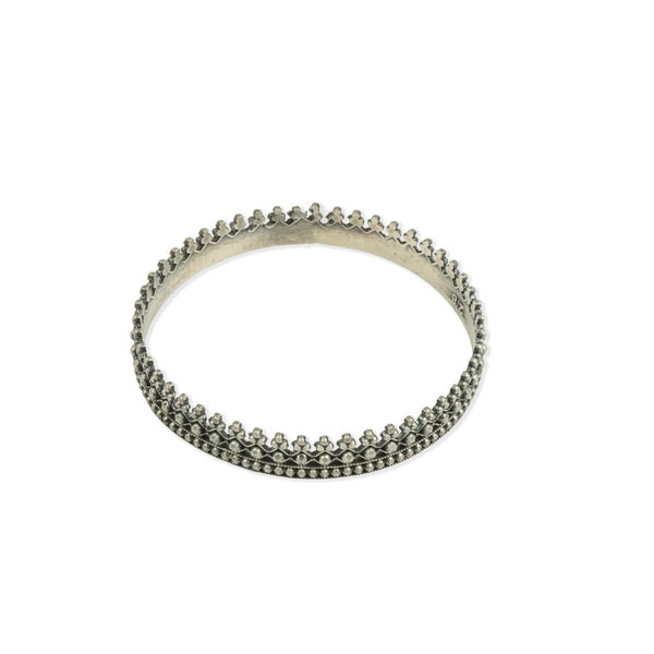 Oxidised Silver Picholi Bangle