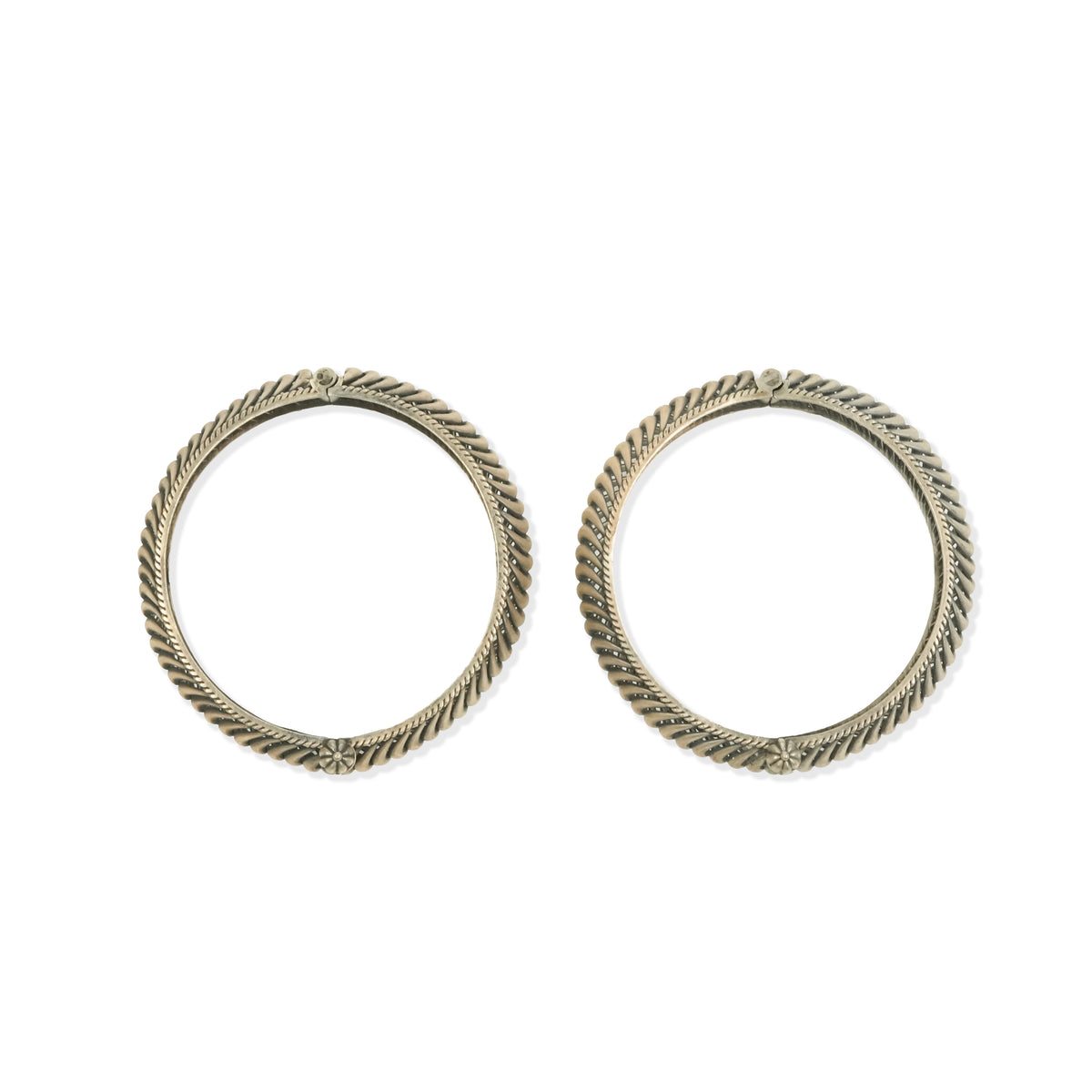 Oxidised Silver Shindeshahi Tode (Pair)