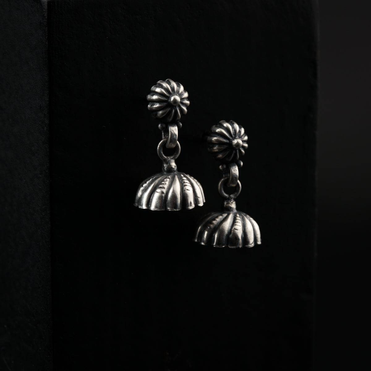 Silver Mini Dome Jhumki