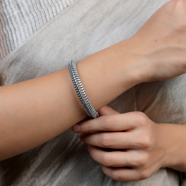 Oxidised Silver Koyari Toda (Single)
