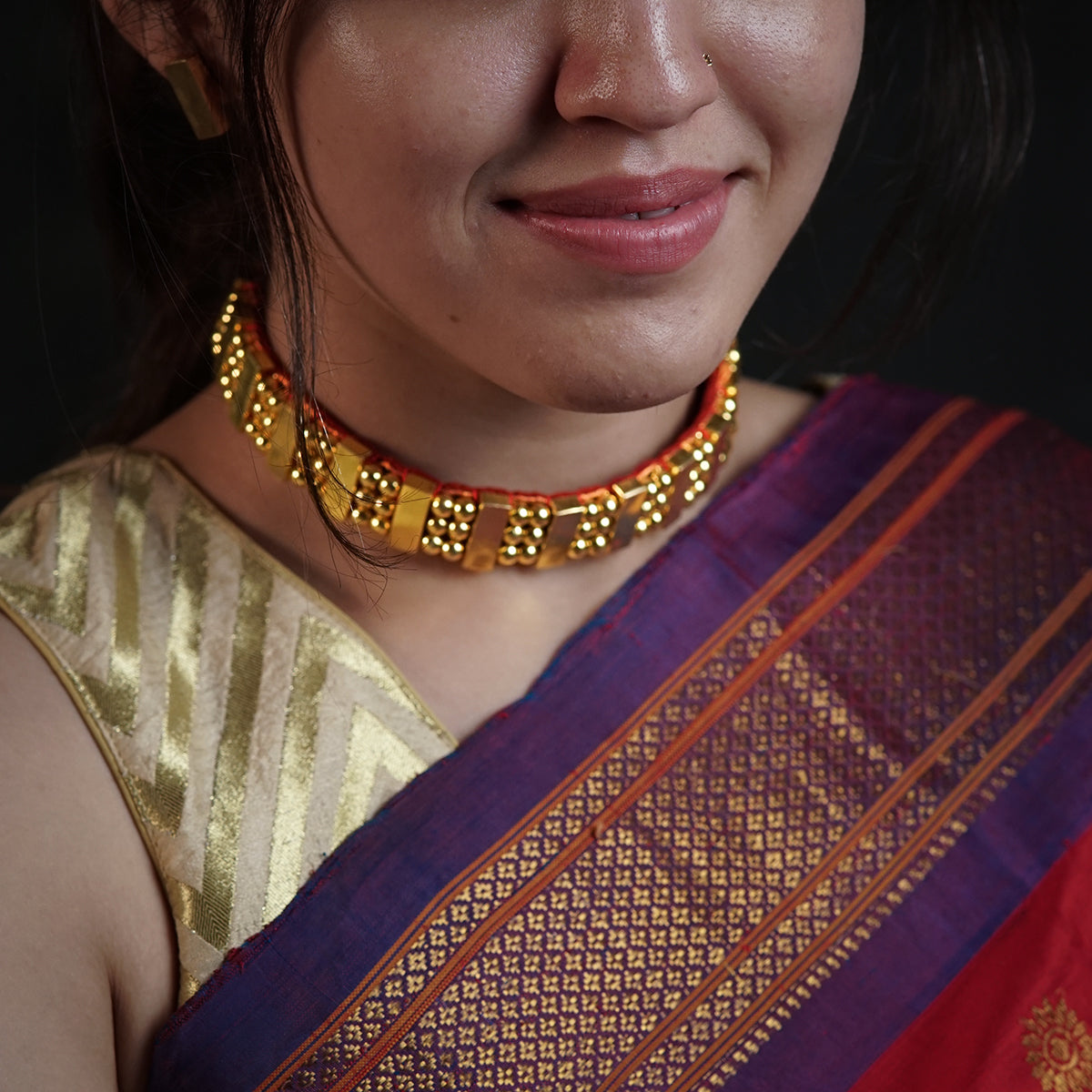 Plain Chinchapeti | 92.5 Silver | 22 carat gold plated