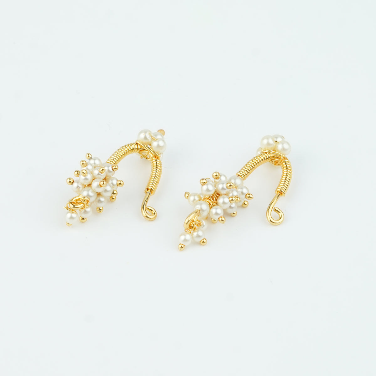 22K Gold Plated Fashion Pearl Bugadi