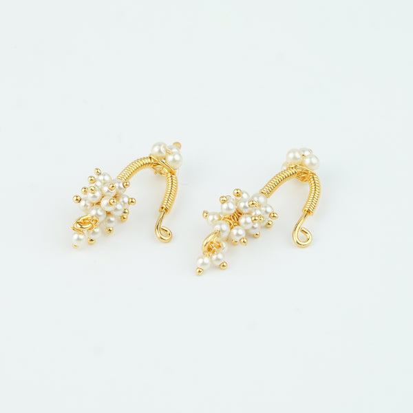 22K Gold Plated Fashion Pearl Bugadi