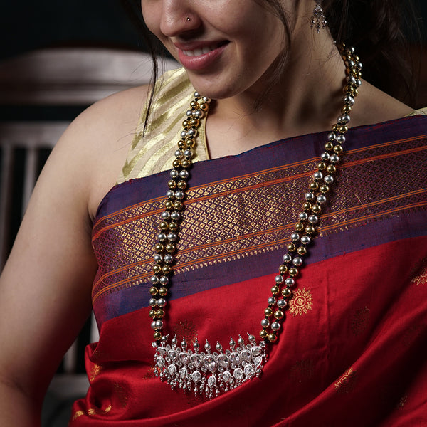 Swarna Rajat Dual Tone Silver Tanmani (Made to Order)